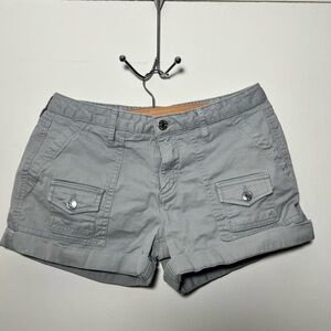 GAP Gray Cargo Shorts with Cuffed Hem